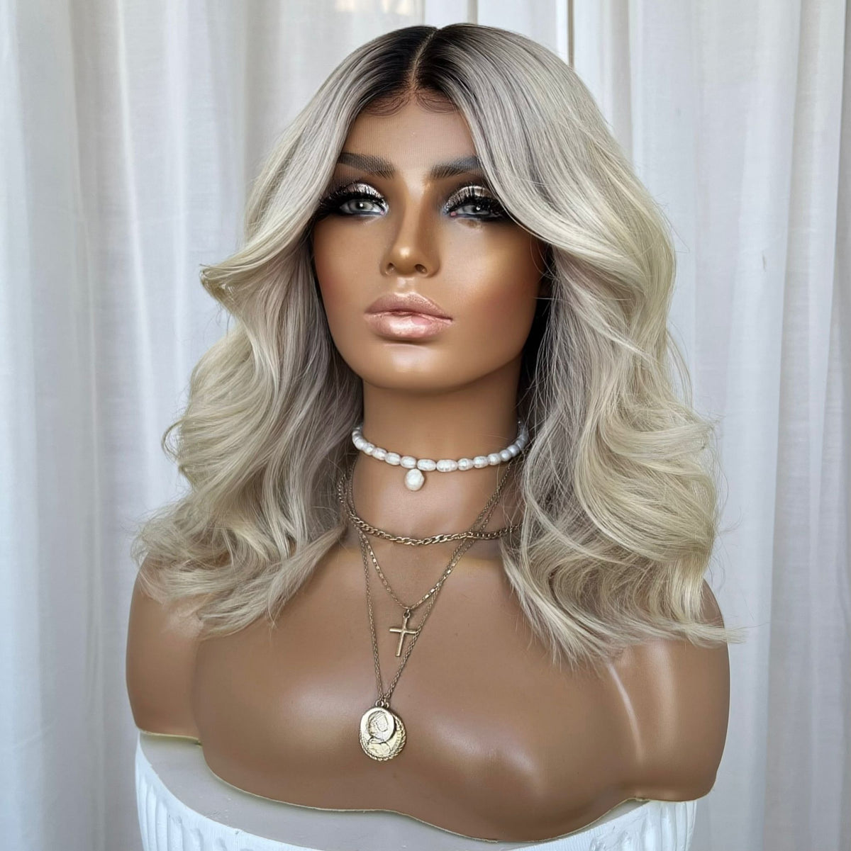 YEEZY PLATINUM | HD FULL LACE STRETCH CAP | M-L