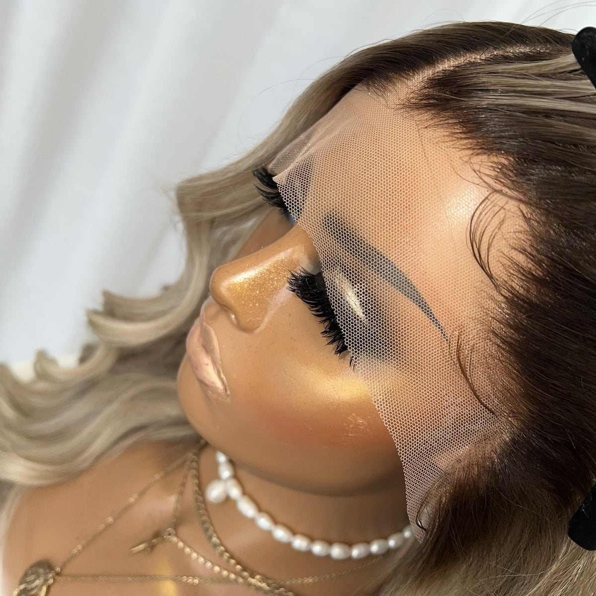 DAISY BLONDE | FULL LACE STRETCH CAP