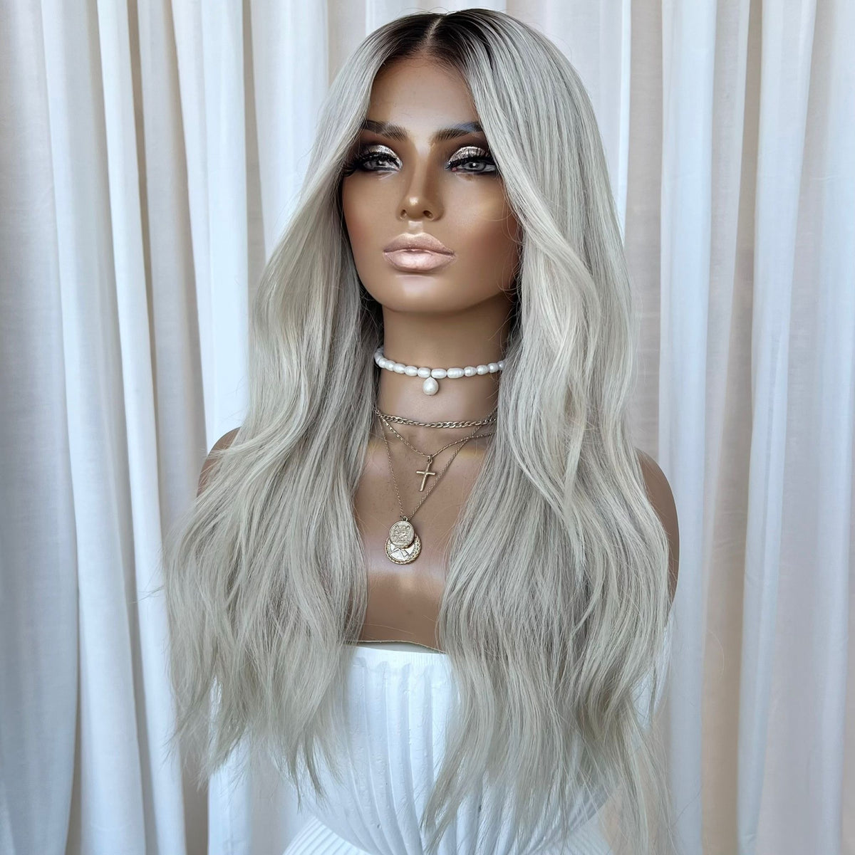 YEEZY PLATINUM | HD FULL LACE STRETCH CAP | M-L | MADE TO ORDER