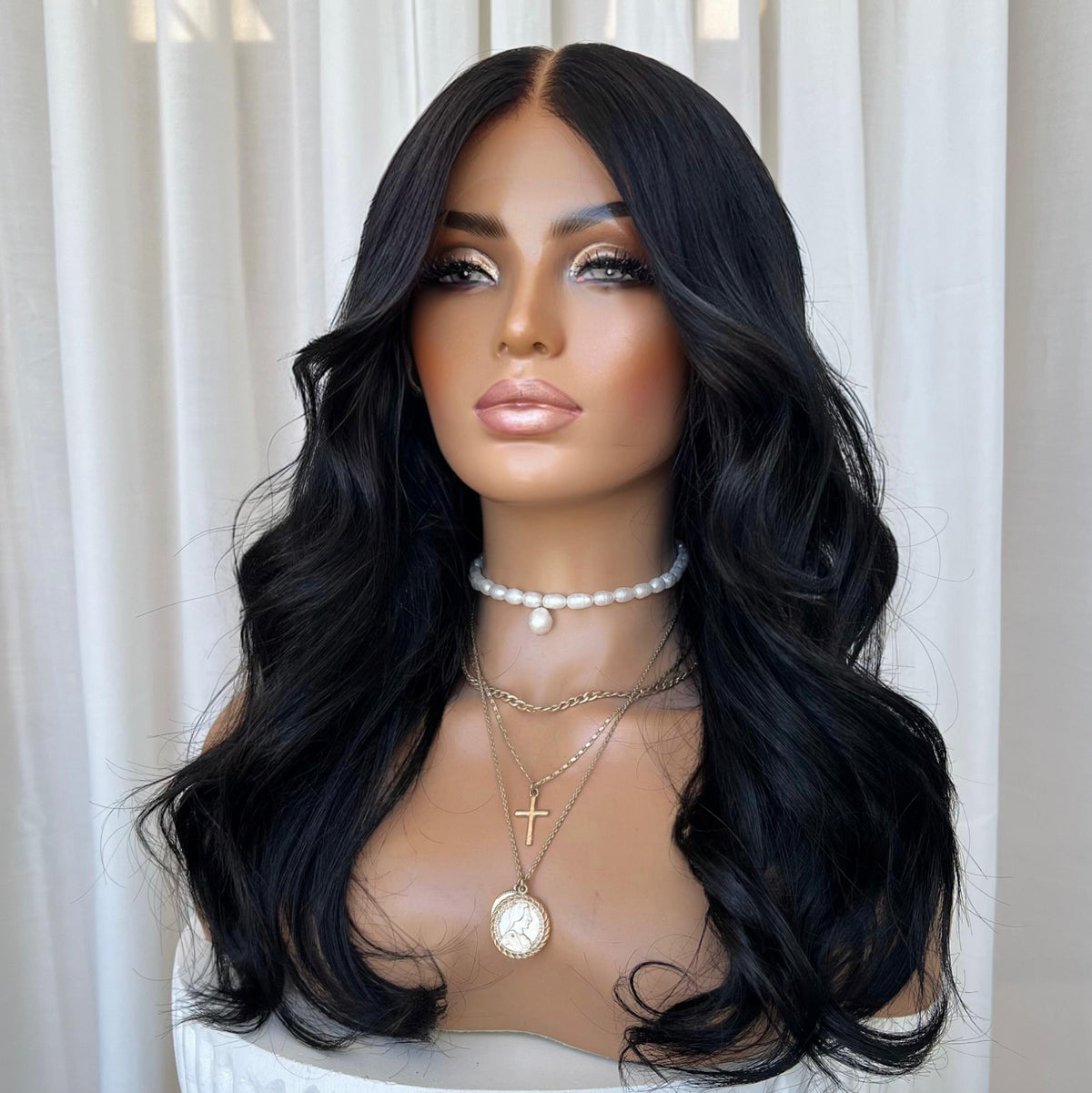 KING KYLIE BLACK RAW WAVY | HD FULL LACE STRETCH CAP | S-M