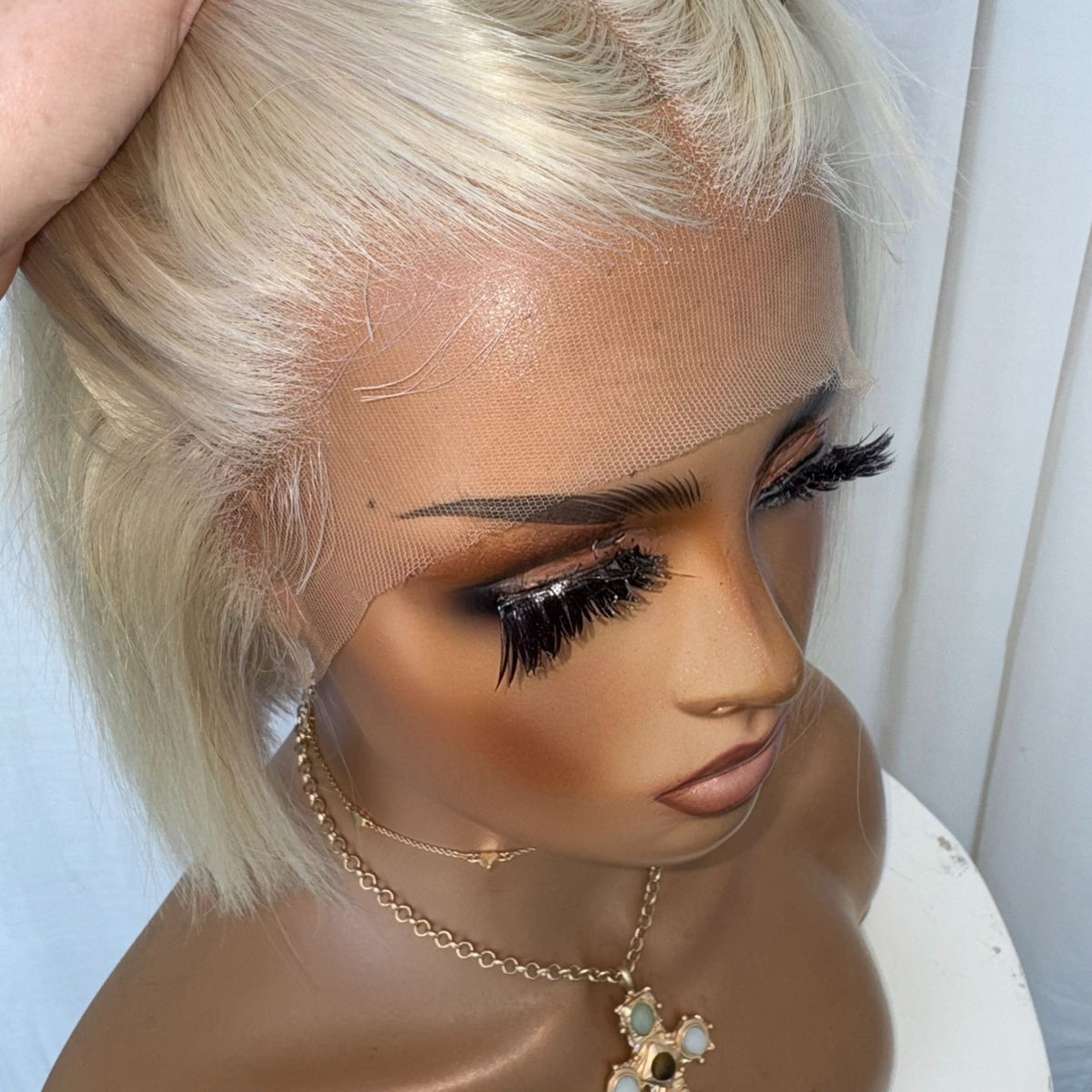 KIM BOB PLATINUM | HD FULL LACE STRETCH CAP | S-M | MADE TO ORDER