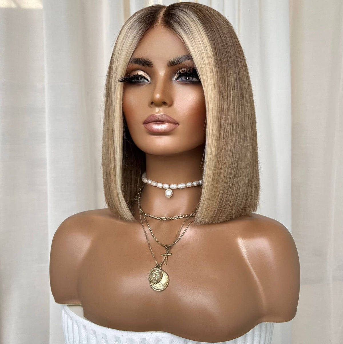 THE BECKY BOB | FULL LACE STRETCH CAP | M-L