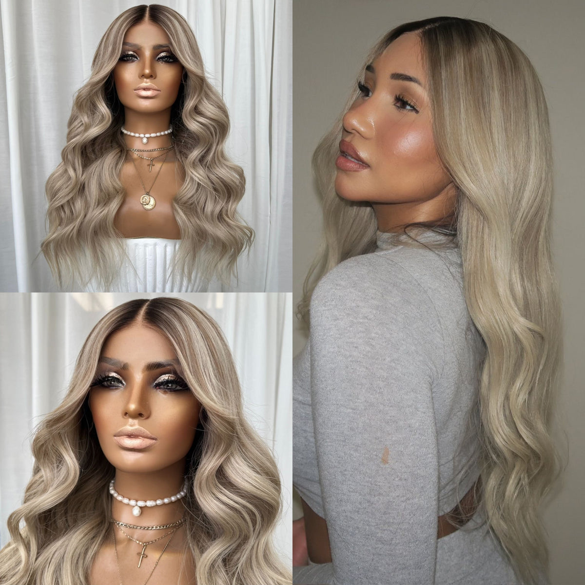 DAISY BLONDE | FULL LACE STRETCH CAP