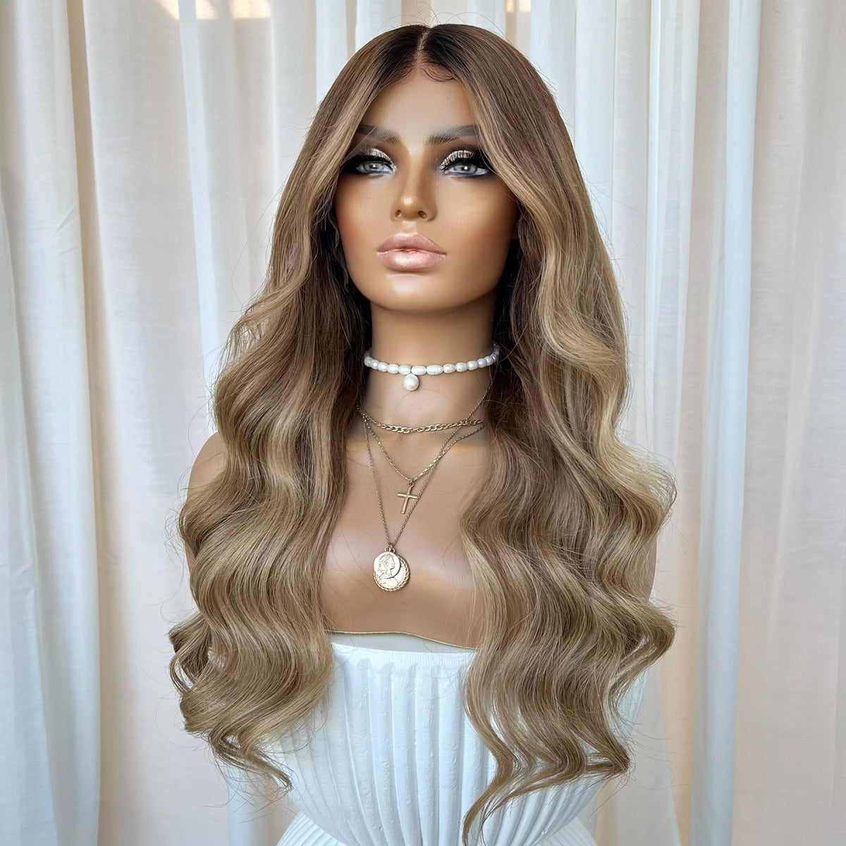 KING KYLIE GOLD | HD FULL LACE STRETCH CAP | M-L