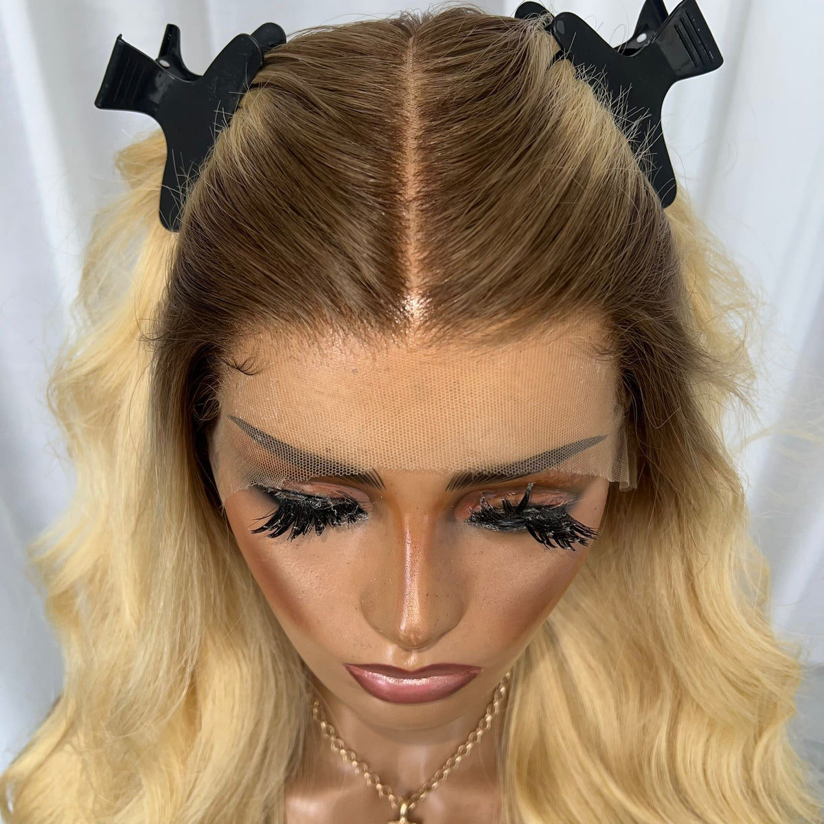 RUSSIAN BLONDE | HD FULL LACE STRETCH CAP | XS-S