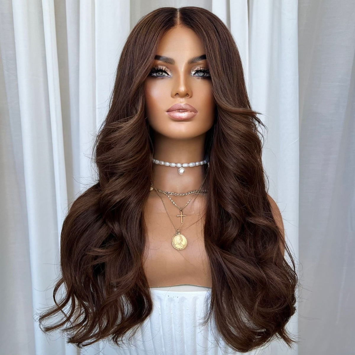 MADISON BROWN | HD FULL LACE STRETCH CAP | S-M