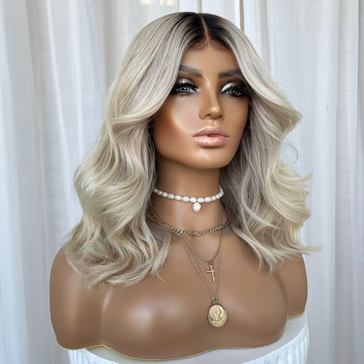 YEEZY PLATINUM | HD FULL LACE STRETCH CAP | M-L