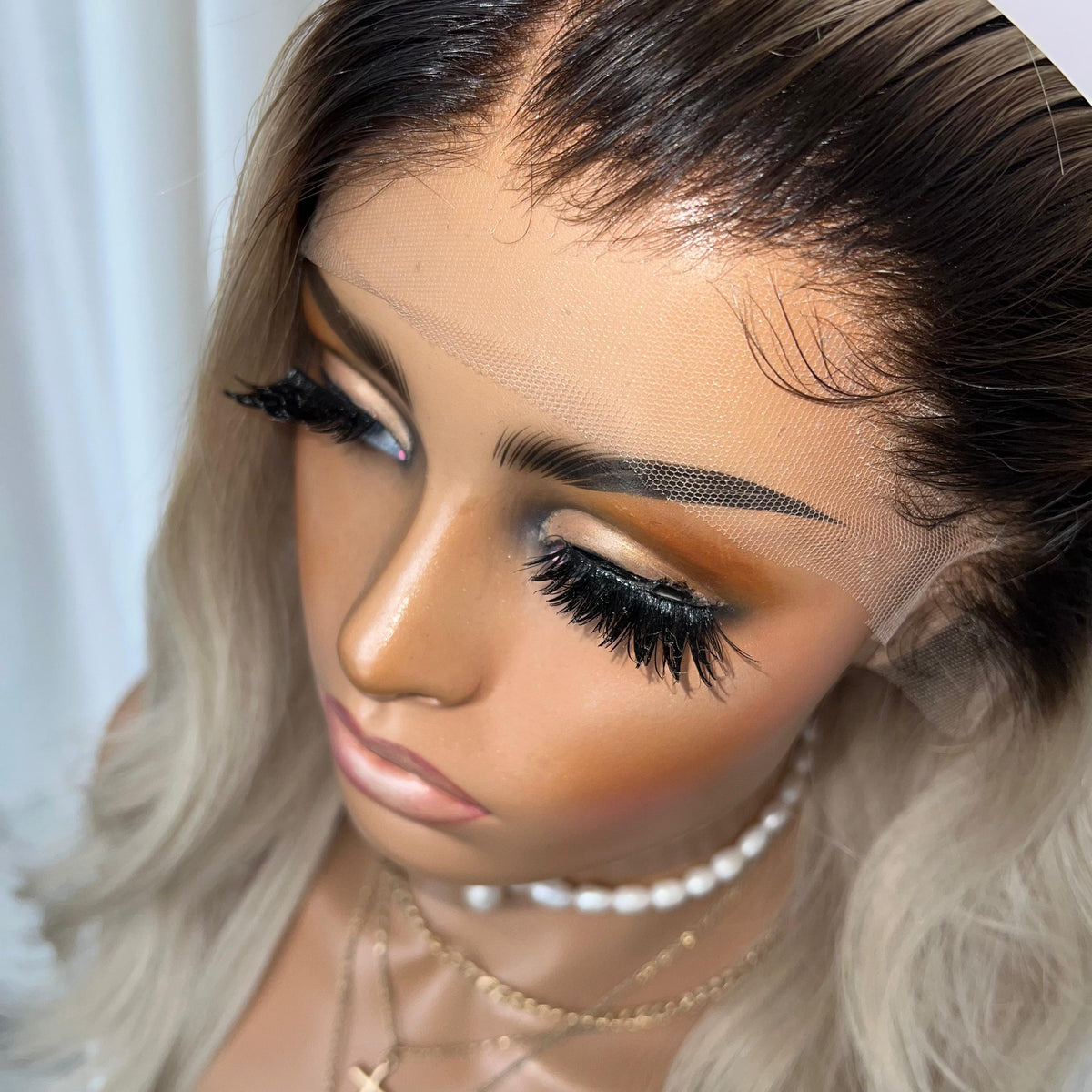 YEEZY PLATINUM | HD FULL LACE STRETCH CAP | S-M