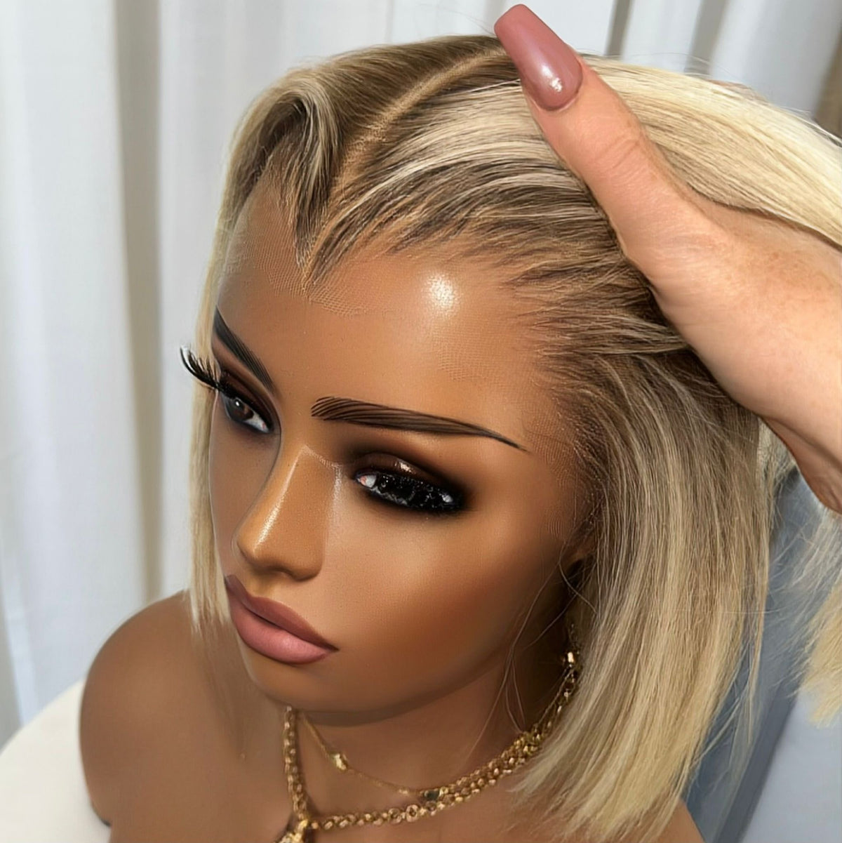 MONROE BOB LAGOS HAIRLINE | HD FULL LACE STRETCH CAP | XS-S