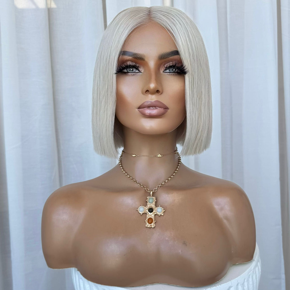 KIM BOB PLATINUM | HD FULL LACE STRETCH CAP | S-M | MADE TO ORDER