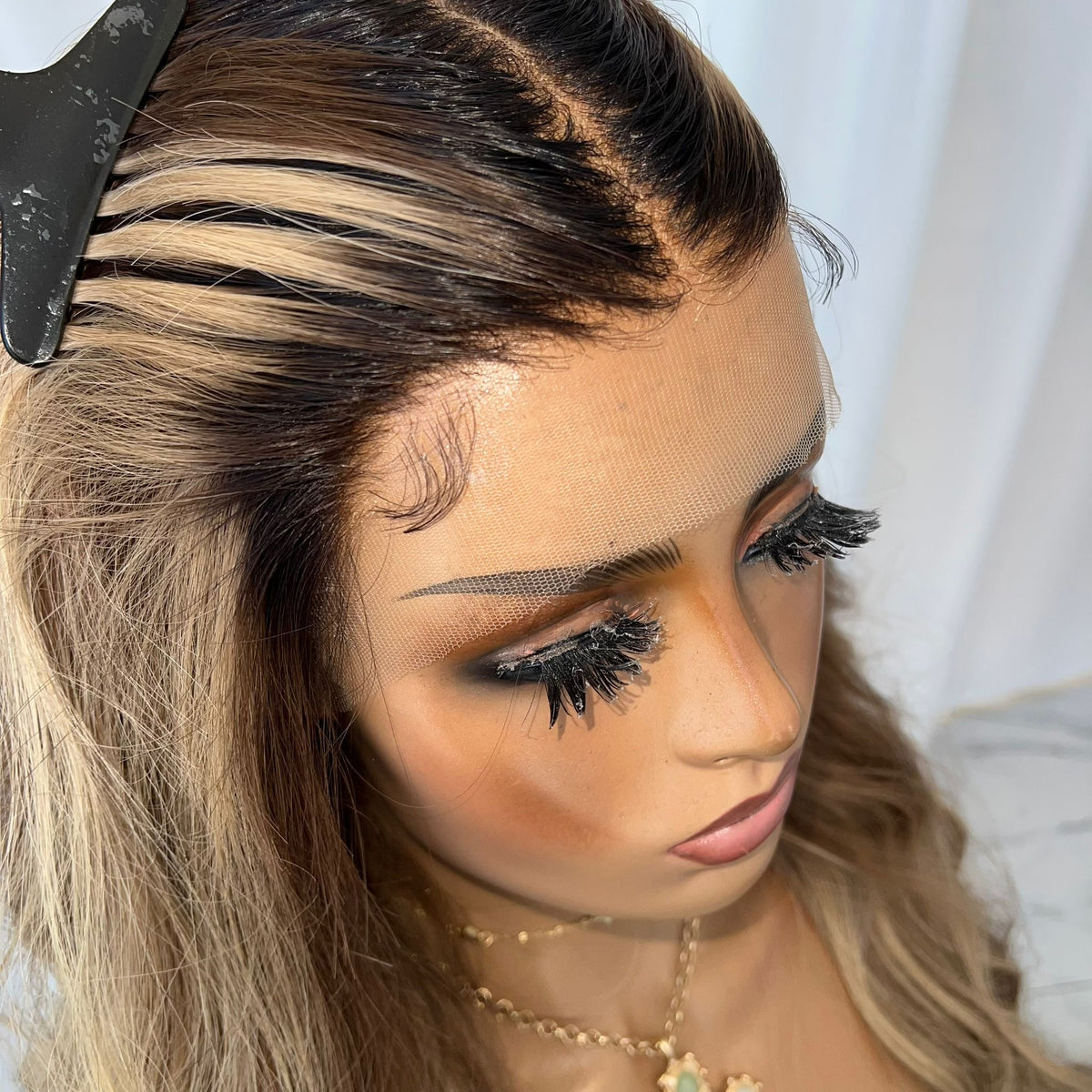 KING KYLIE GOLD | HD FULL LACE STRETCH CAP | XS-S