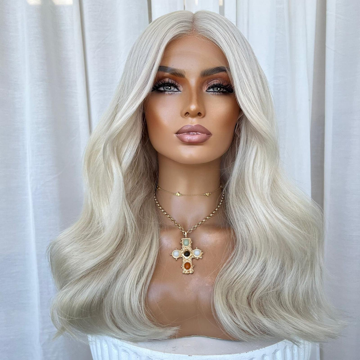 KING KYLIE PLATINUM | FULL LACE STRETCH CAP | M-L| | MADE TO ORDER