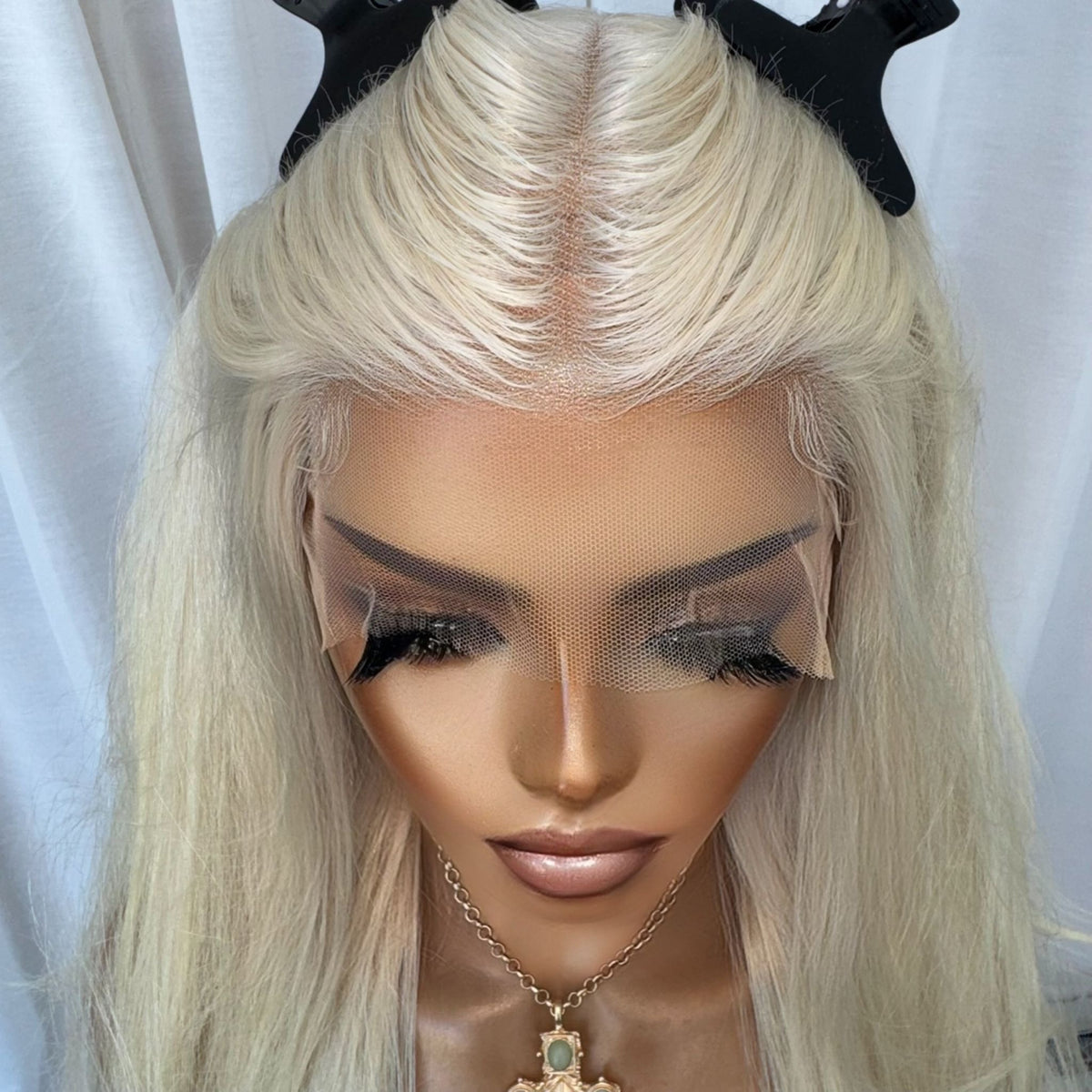 KING KYLIE PLATINUM | FULL LACE STRETCH CAP | M-L| MADE TO ORDER