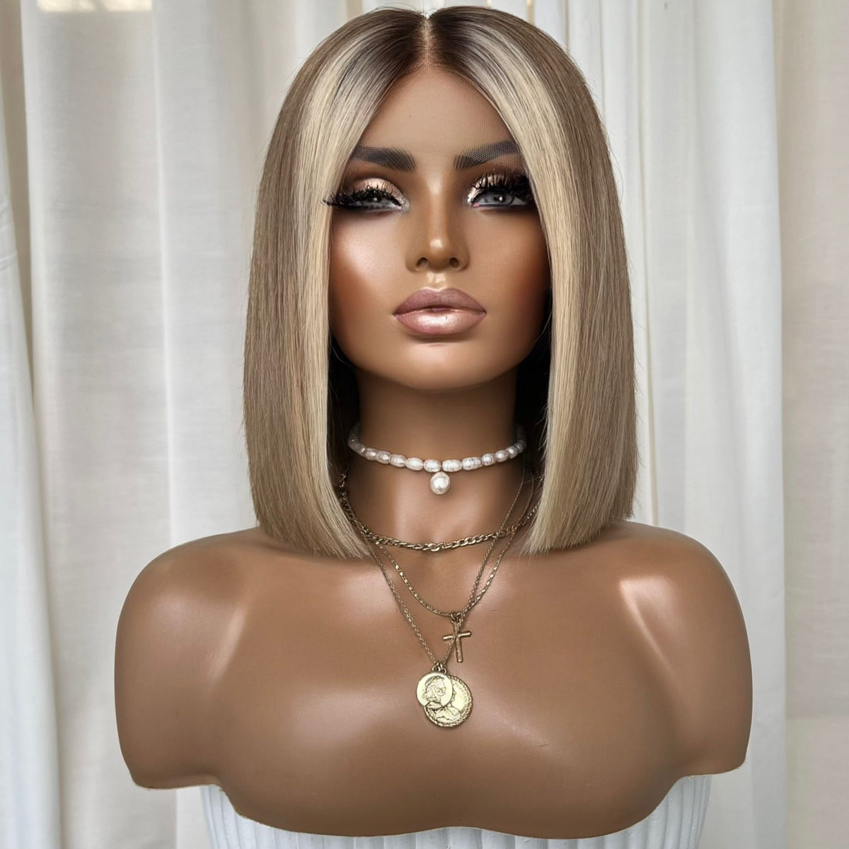 THE BECKY BOB | FULL LACE STRETCH CAP | M-L