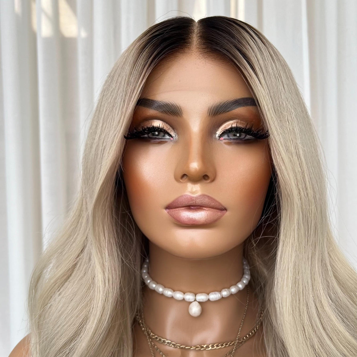 YEEZY PLATINUM | HD FULL LACE STRETCH CAP | S-M