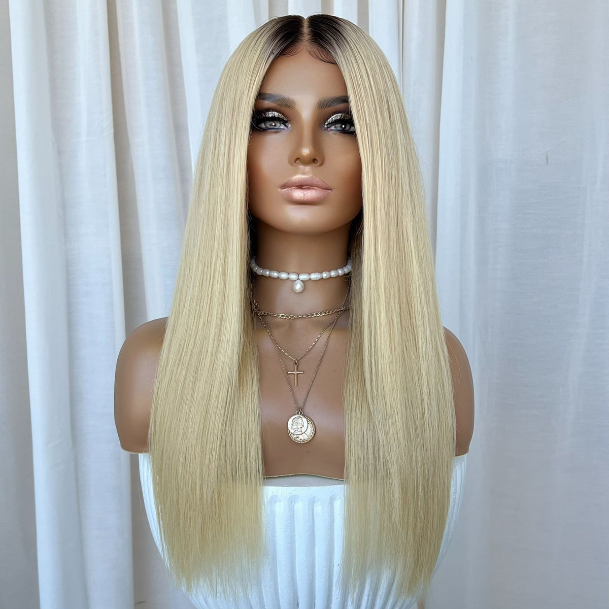 YEEZY GOLD | HD FULL LACE STRETCH CAP | S-M | MADE TO ORDER