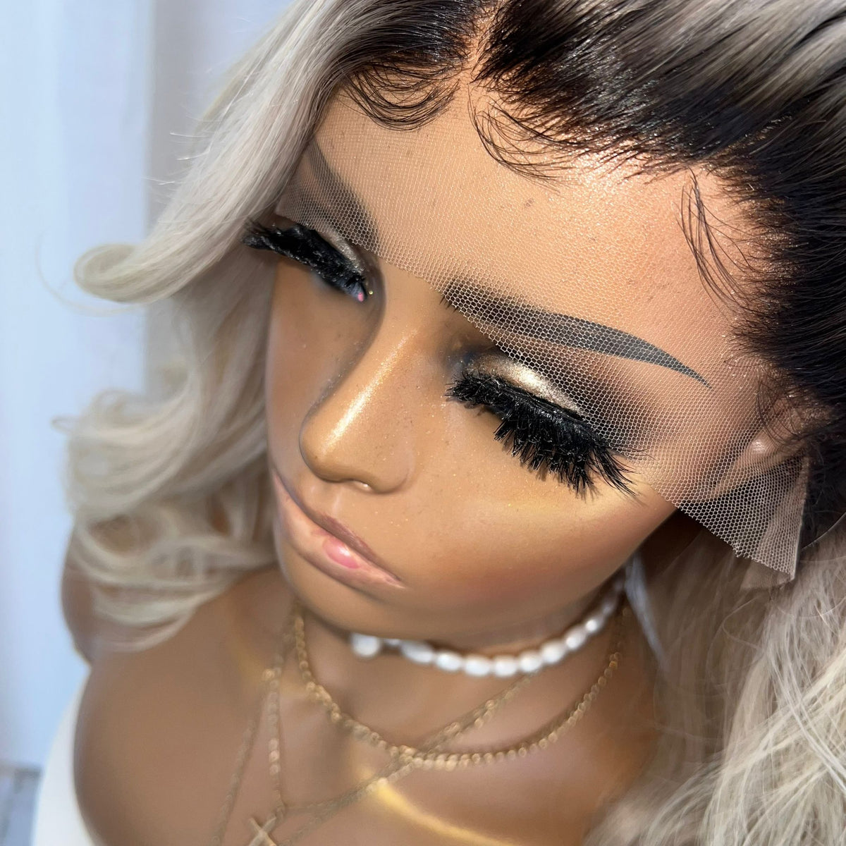 YEEZY PLATINUM | HD FULL LACE STRETCH CAP | M-L