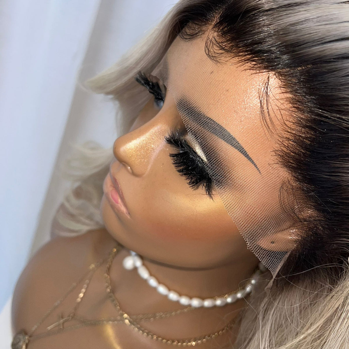 YEEZY PLATINUM | HD FULL LACE STRETCH CAP | M-L