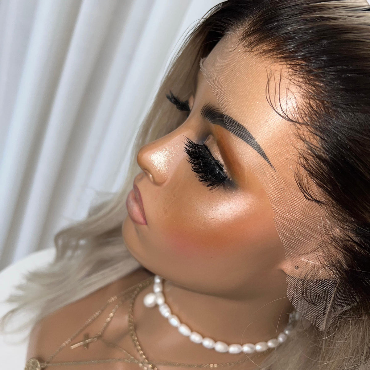 YEEZY PLATINUM | HD FULL LACE STRETCH CAP | S-M