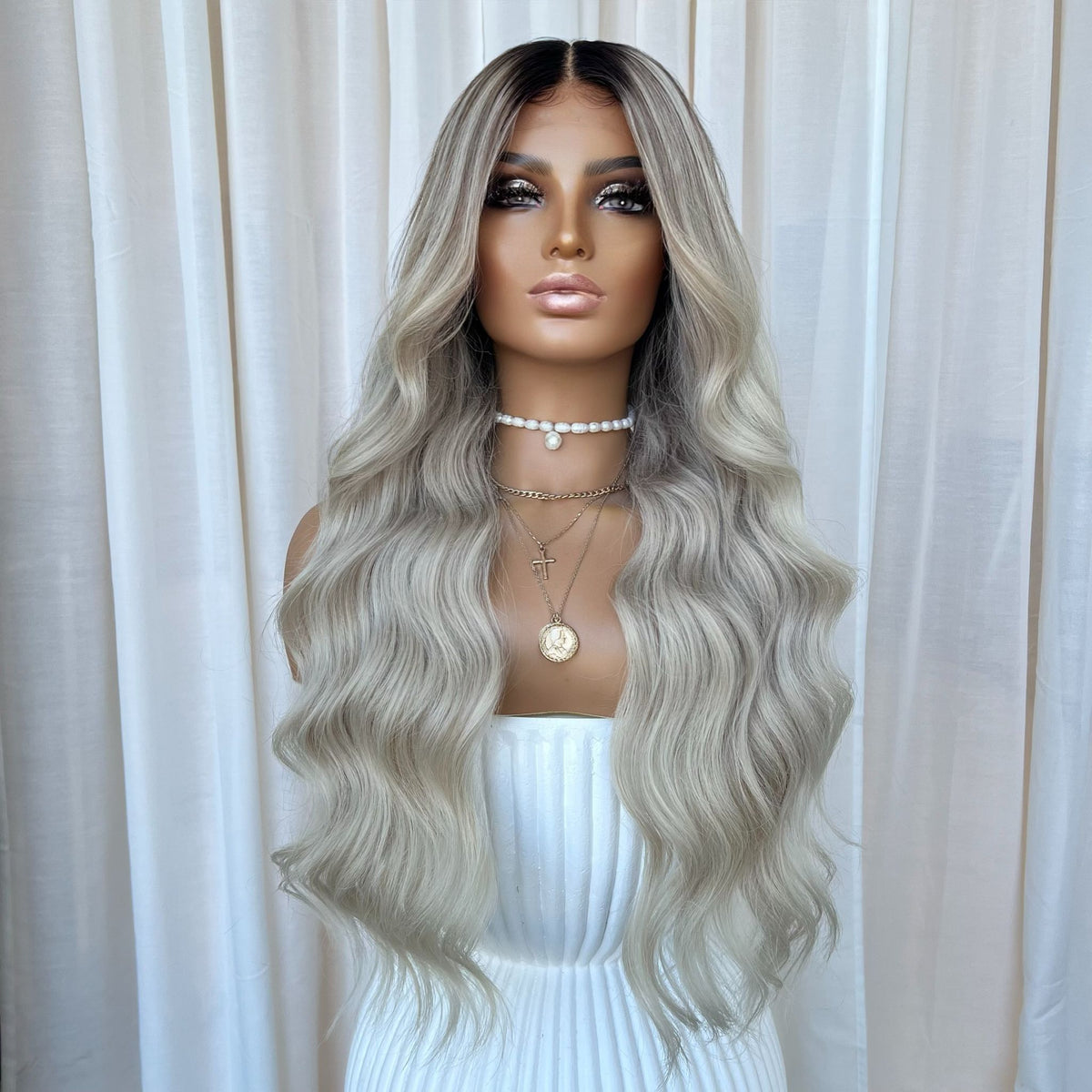 DAISY BLONDE | HD FULL LACE STRETCH CAP | XS-S
