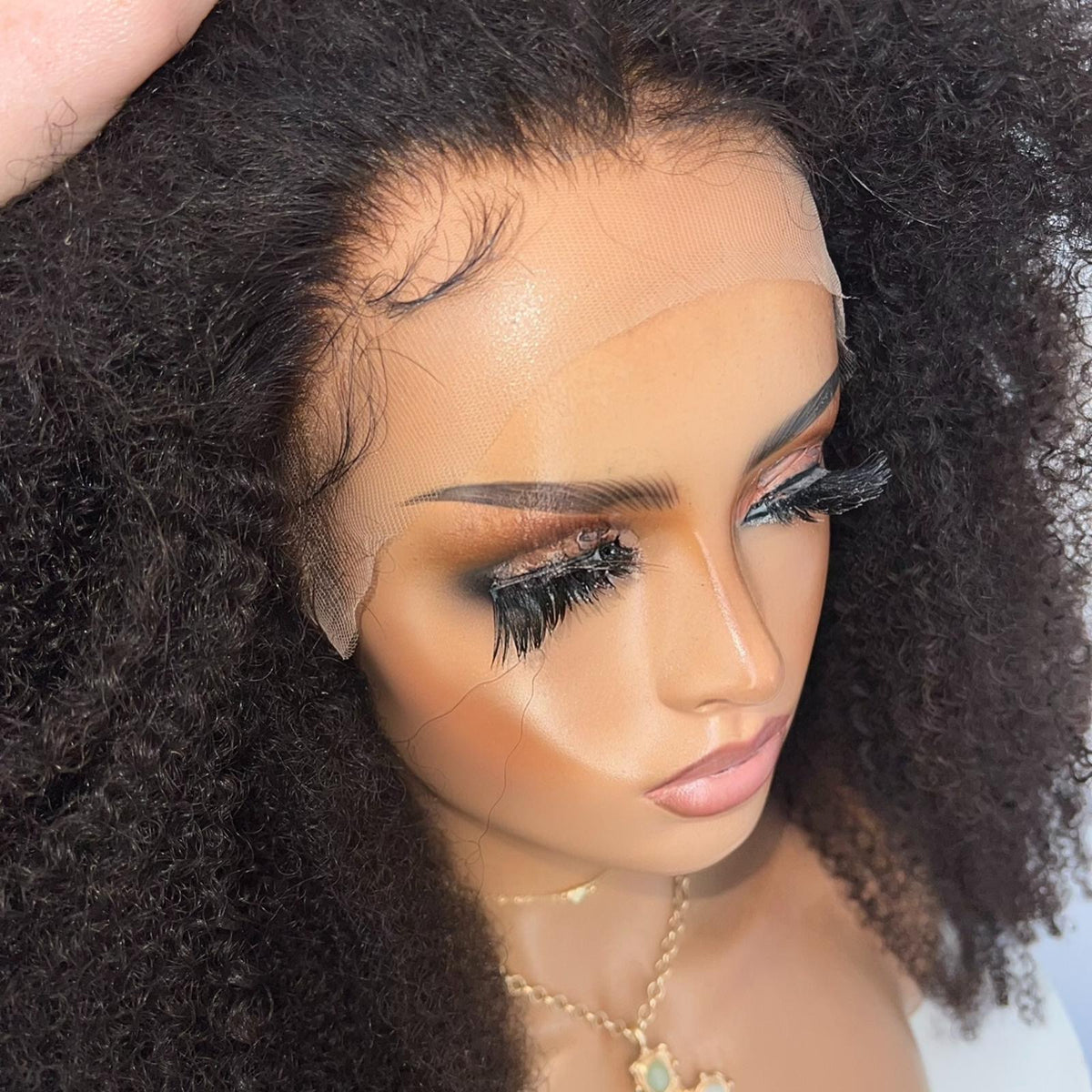 KYLIE KINKY CURL | HD FULL LACE STRETCH CAP | XS-S | MADE TO ORDER