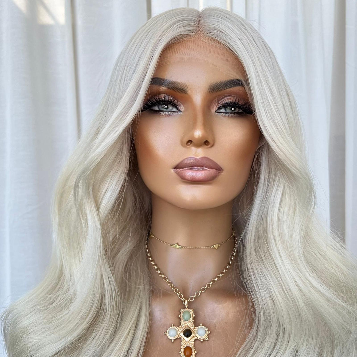 KING KYLIE PLATINUM | FULL LACE STRETCH CAP | M-L| | MADE TO ORDER