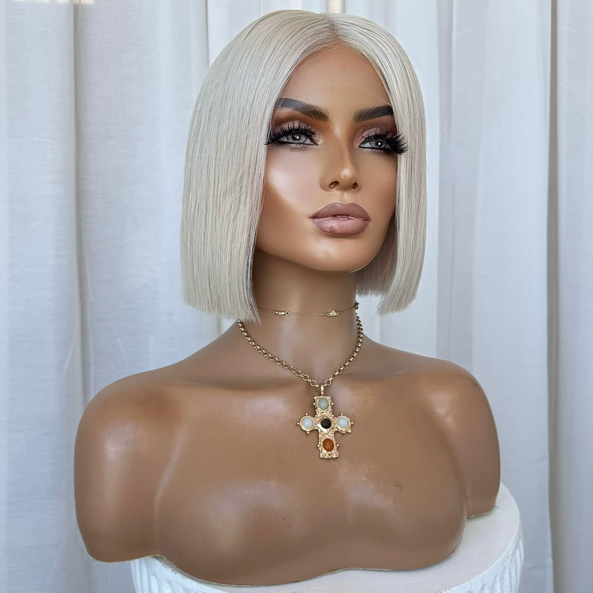 KIM BOB PLATINUM | HD FULL LACE STRETCH CAP | S-M | MADE TO ORDER