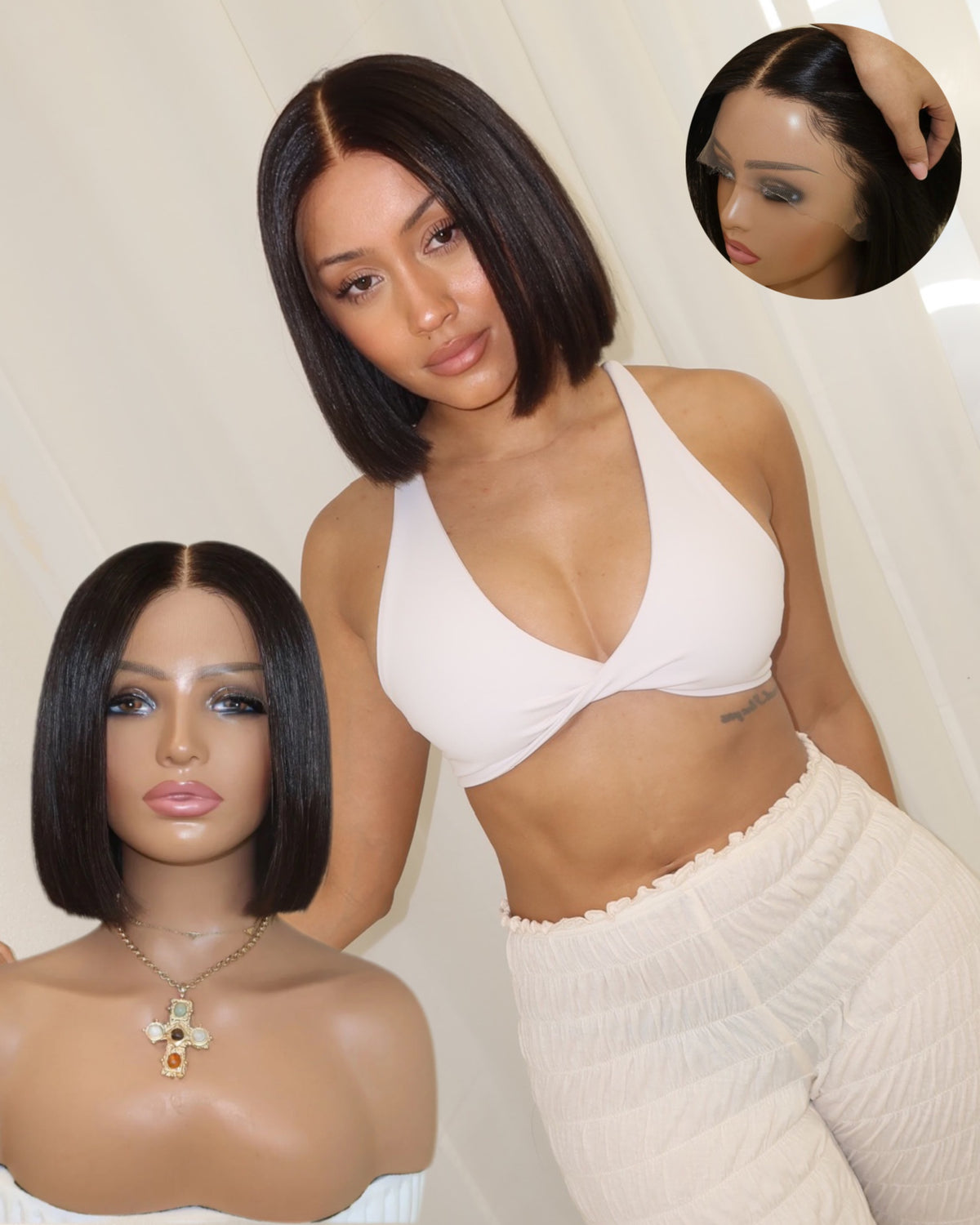 EMILY IN ROME | HD FULL LACE STRETCH CAP | S-M