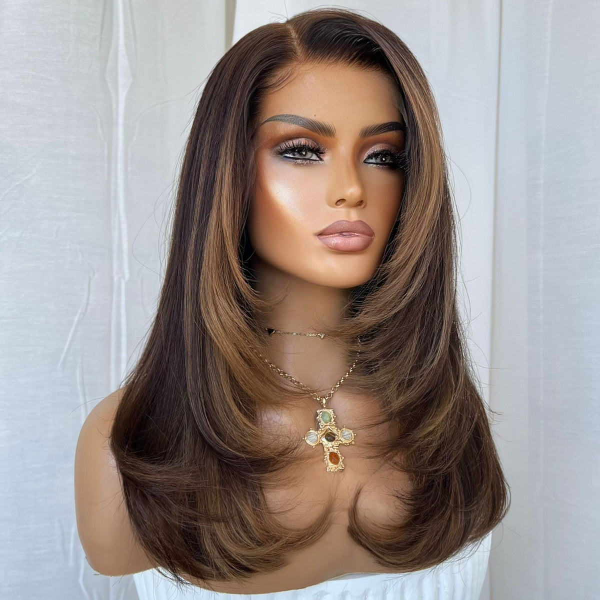 ADRIANA | HD FULL LACE STRETCH CAP | M-L