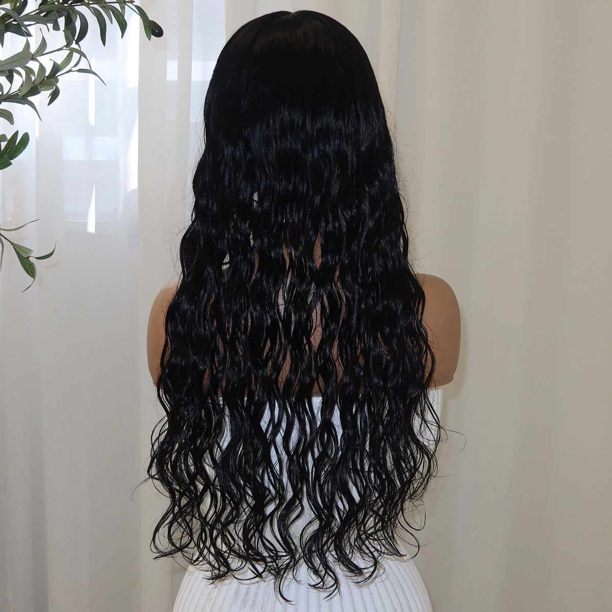 KING KYLIE BLACK WAVY | HD FULL LACE STRETCH CAP