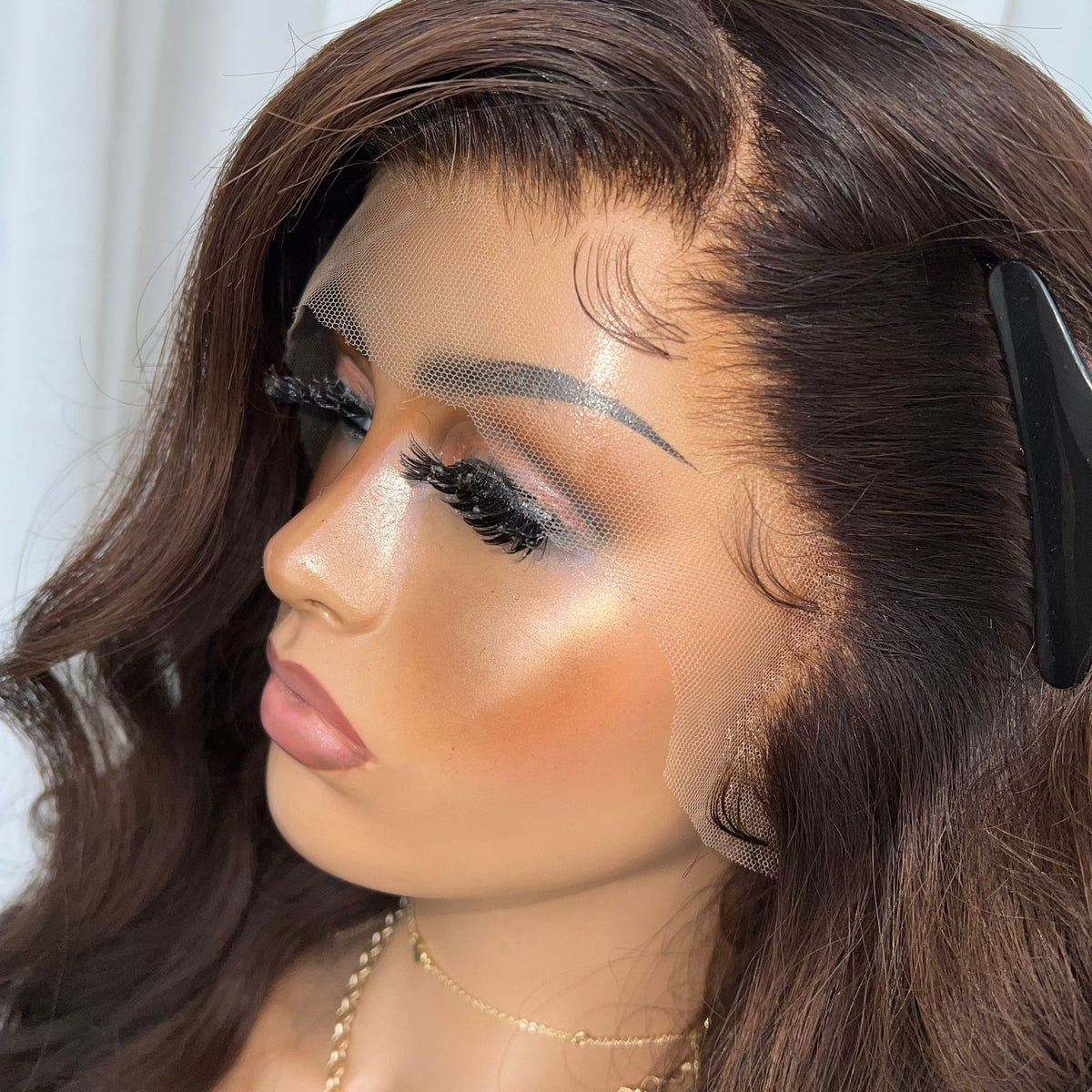 KING KYLIE DARK BROWN | HD FULL LACE STRETCH CAP | CUSTOM MADE