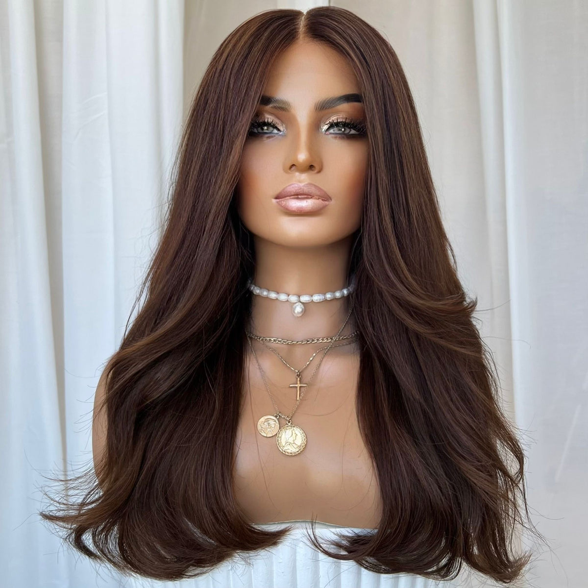 MADISON BROWN | HD FULL LACE STRETCH CAP | S-M