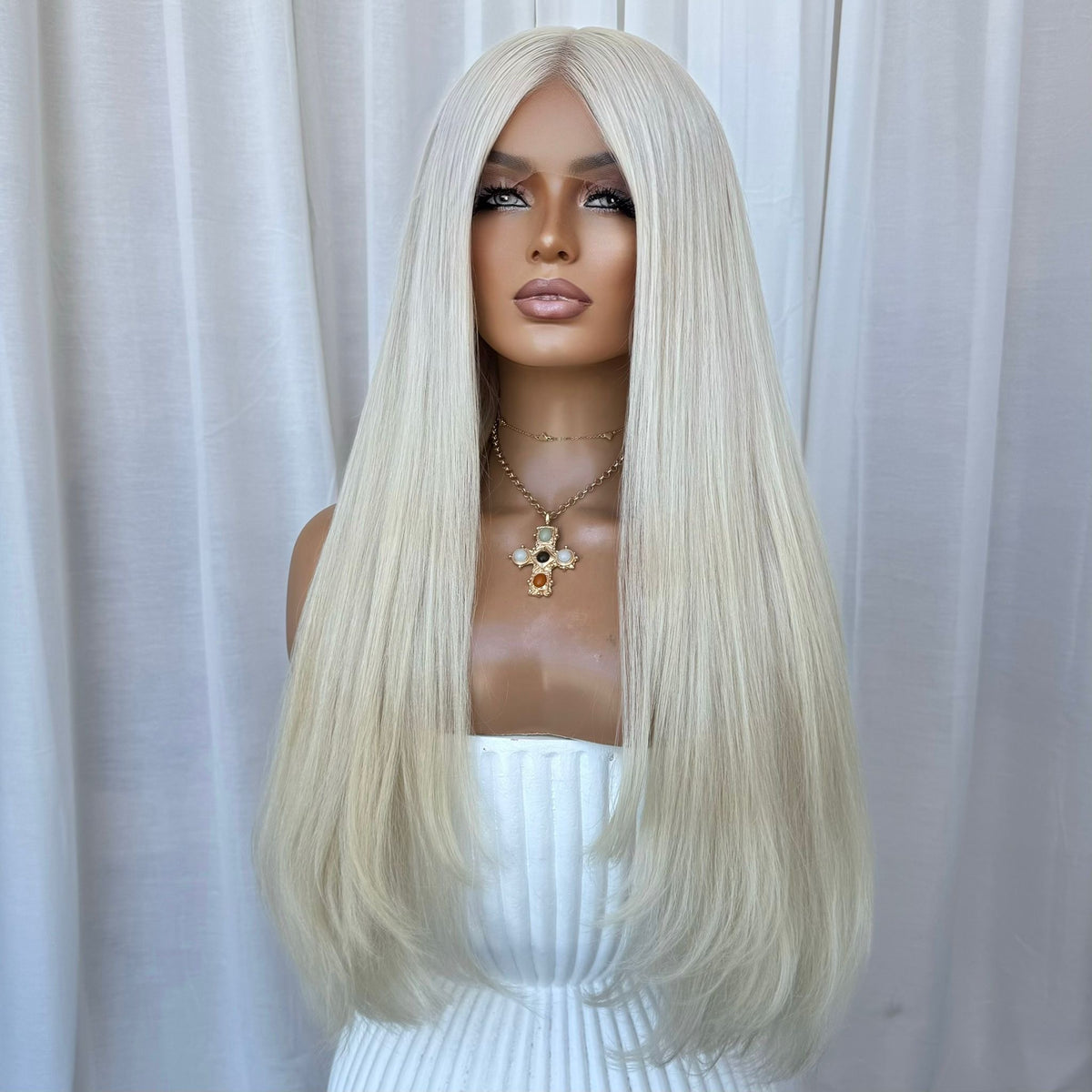 KING KYLIE PLATINUM | FULL LACE STRETCH CAP | M-L| MADE TO ORDER