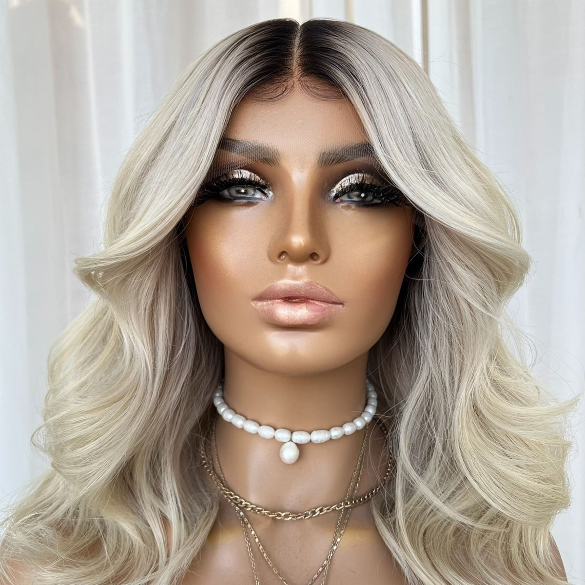 YEEZY PLATINUM | HD FULL LACE STRETCH CAP | M-L