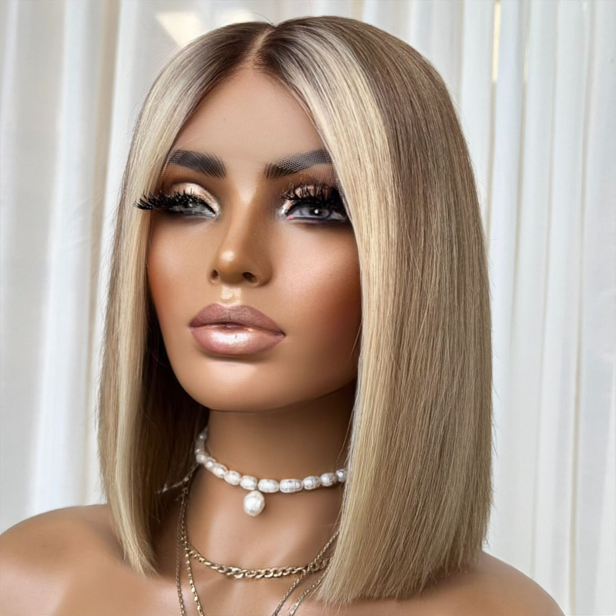 THE BECKY BOB | FULL LACE STRETCH CAP | M-L