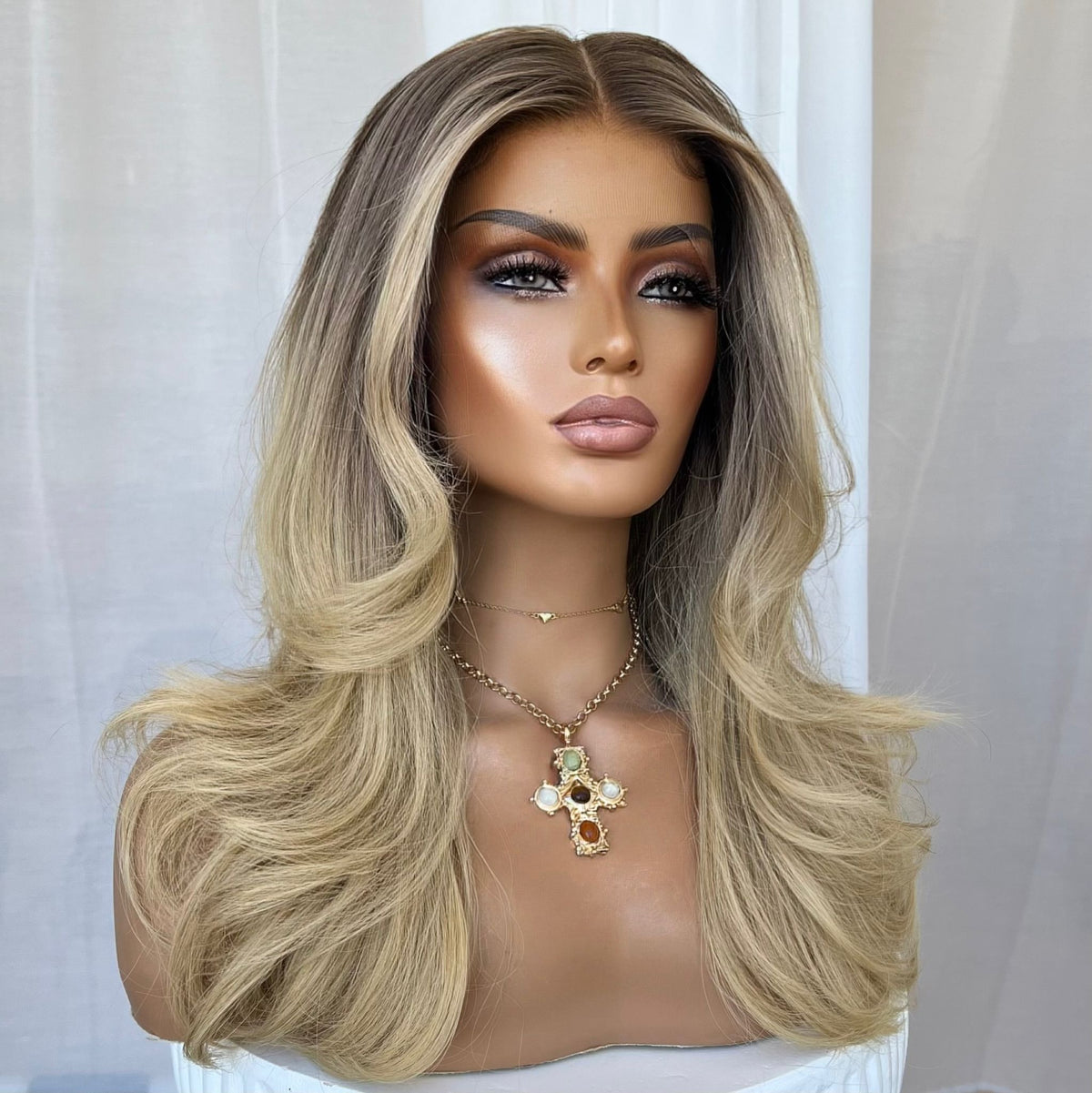 ALINA | HD FULL LACE STRETCH CAP | S-M