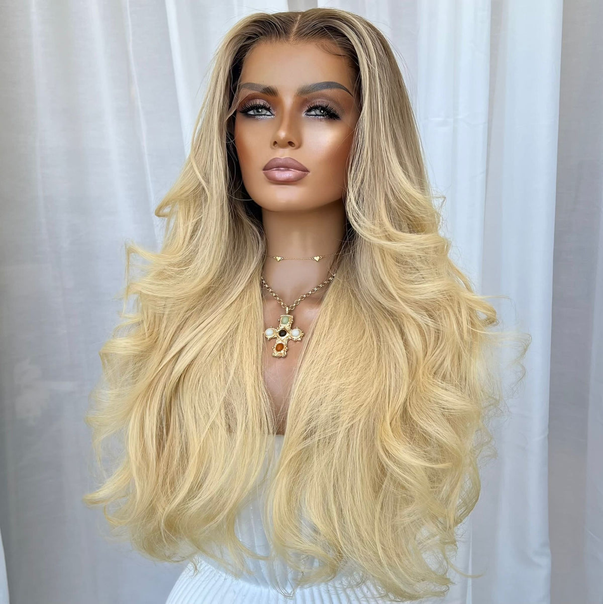 CARDI BLONDE | HD FULL LACE STRETCH CAP | CUSTOM MADE