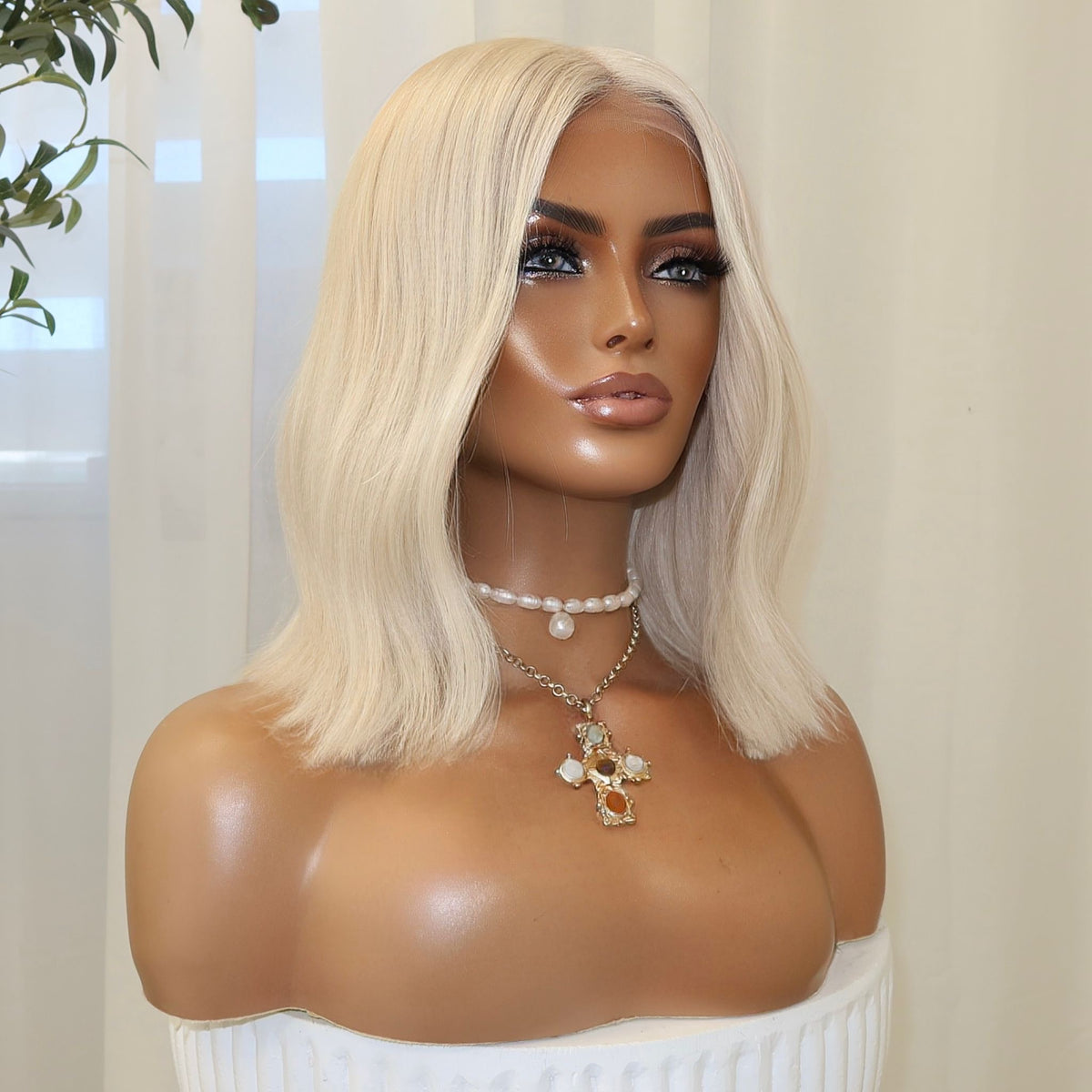 KIM BOB PLATINUM | FULL LACE STRETCH CAP | M-L