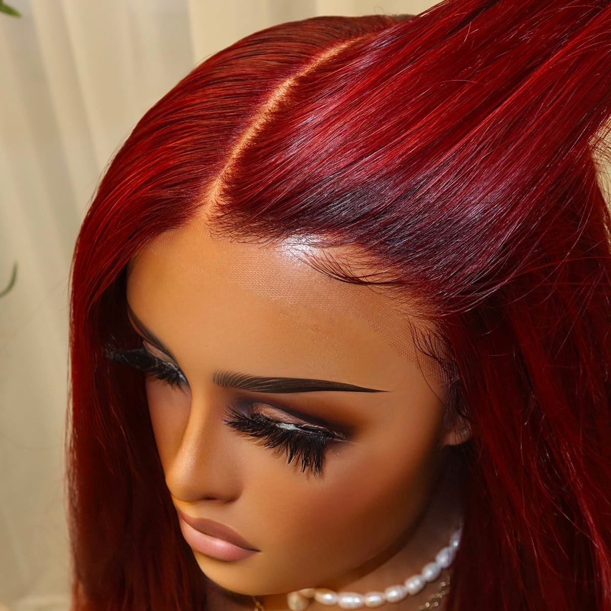KING KYLIE RED | HD FULL LACE STRETCH CAP