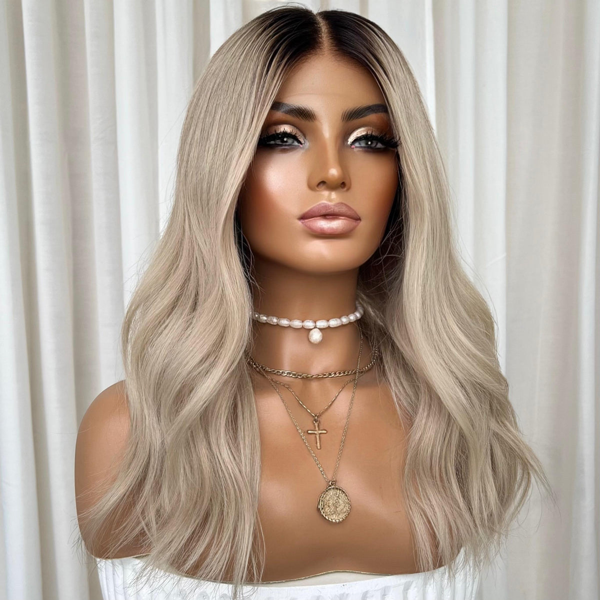 YEEZY PLATINUM | HD FULL LACE STRETCH CAP | S-M