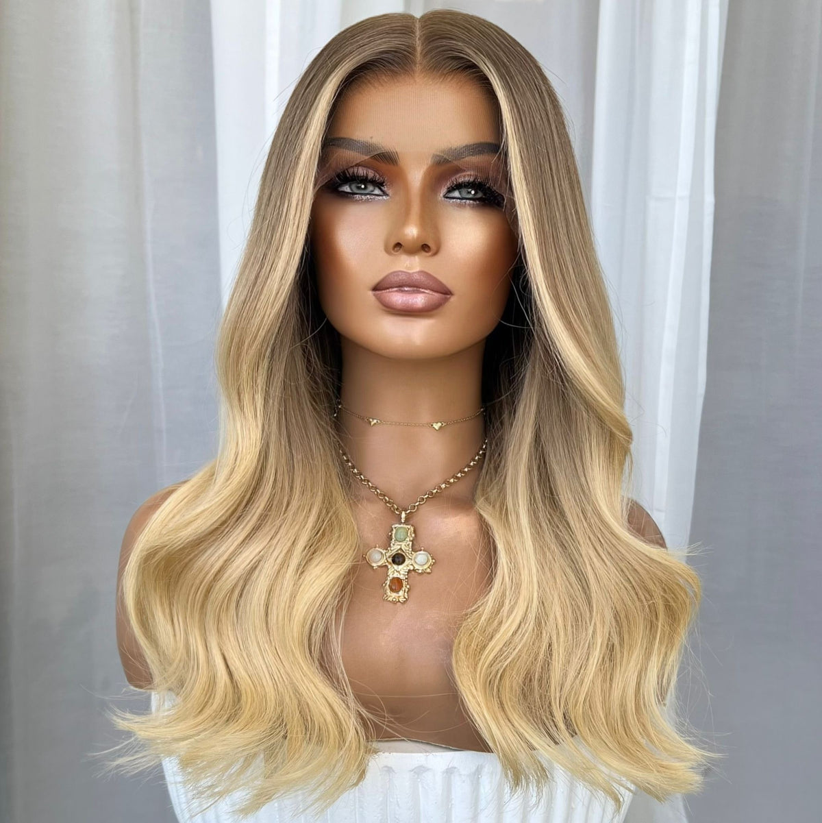 CARDI BLONDE | HD FULL LACE STRETCH CAP | S-M