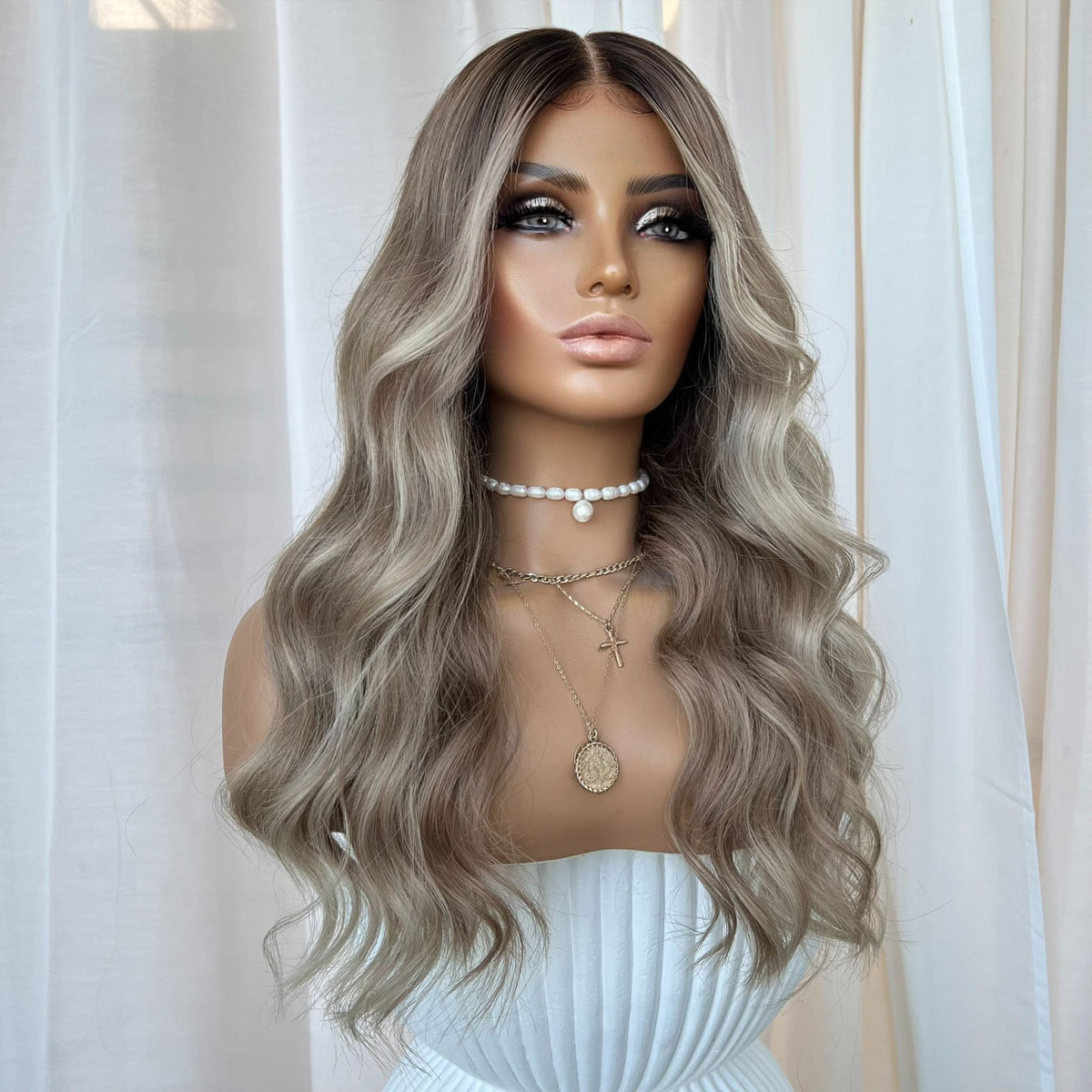 ELLE PLATINUM | HD FULL LACE STRETCH CAP | XS-S