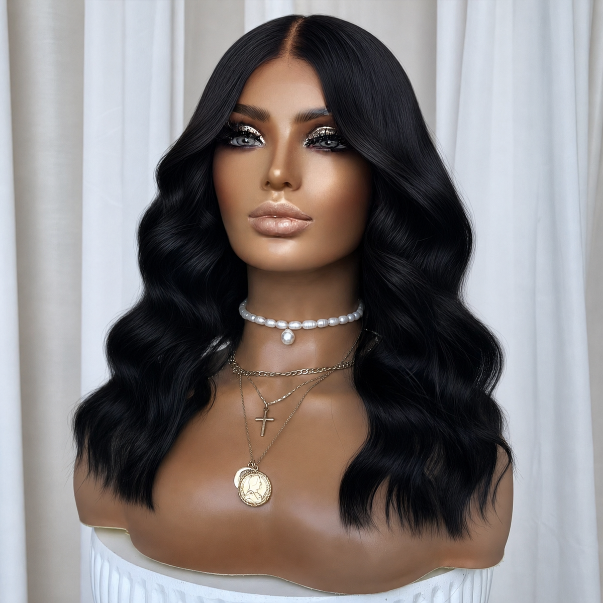 KING KYLIE BLACK | FULL LACE STRETCH CAP | M-L