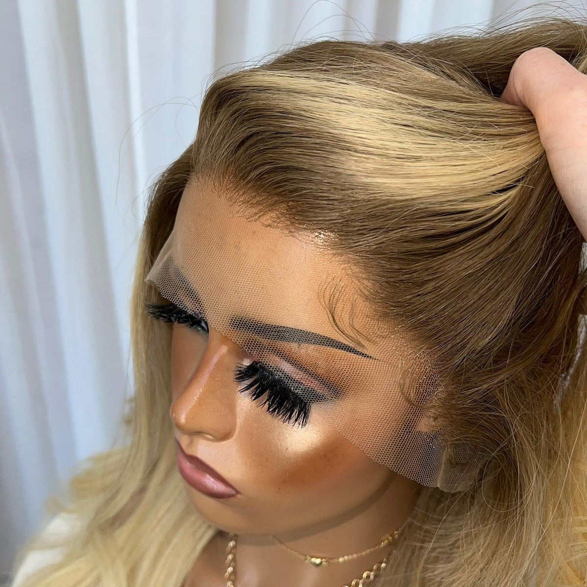 CARDI BLONDE | HD FULL LACE STRETCH CAP | S-M