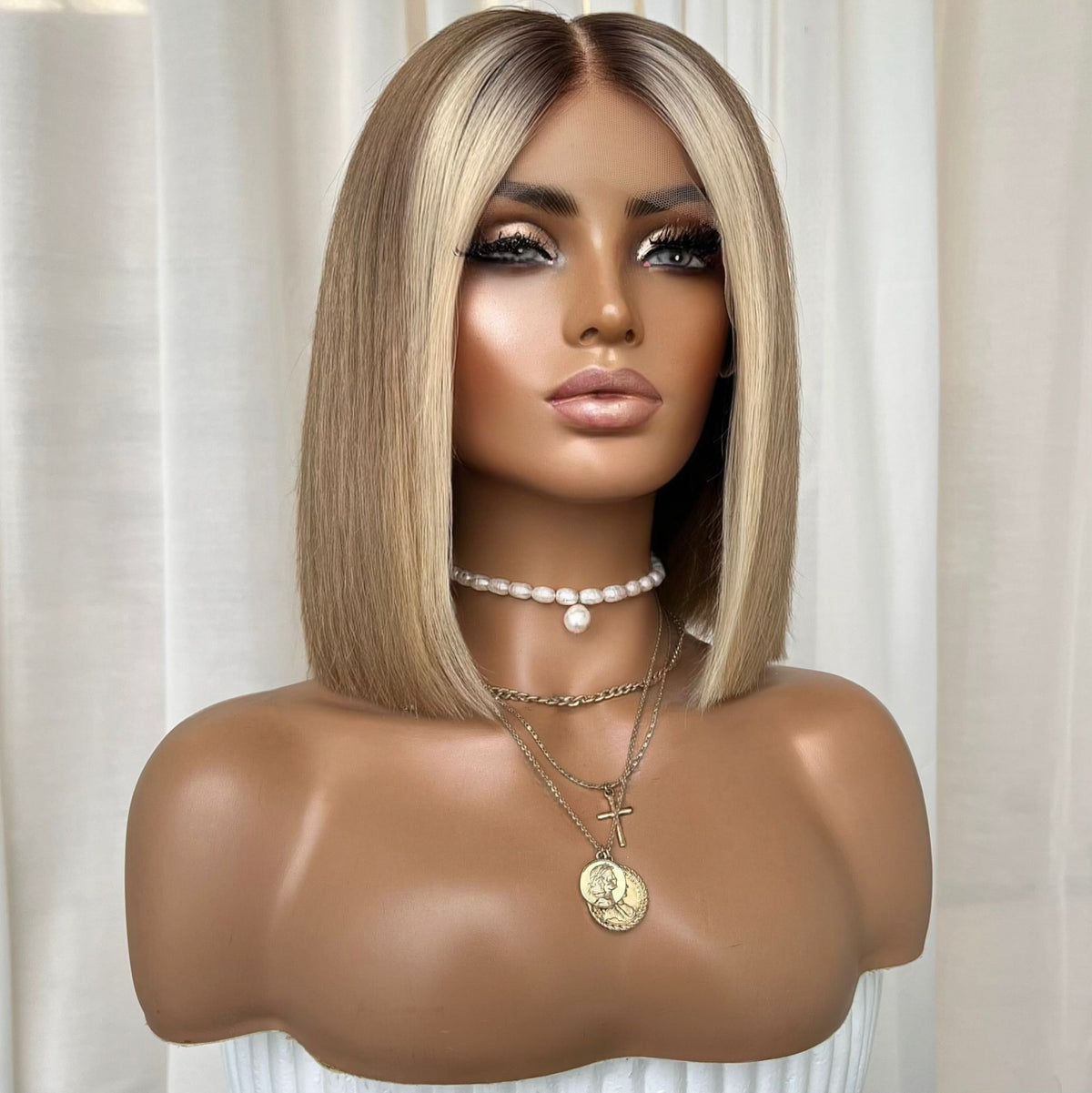 THE BECKY BOB | FULL LACE STRETCH CAP | M-L