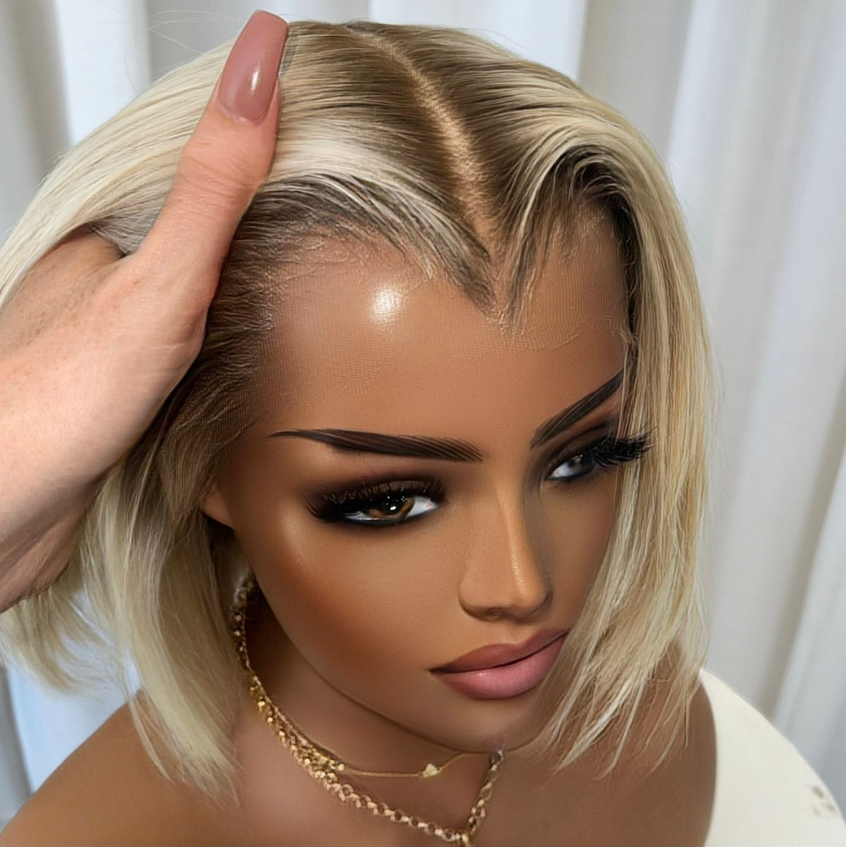 MONROE BOB LAGOS HAIRLINE | HD FULL LACE STRETCH CAP | XS-S