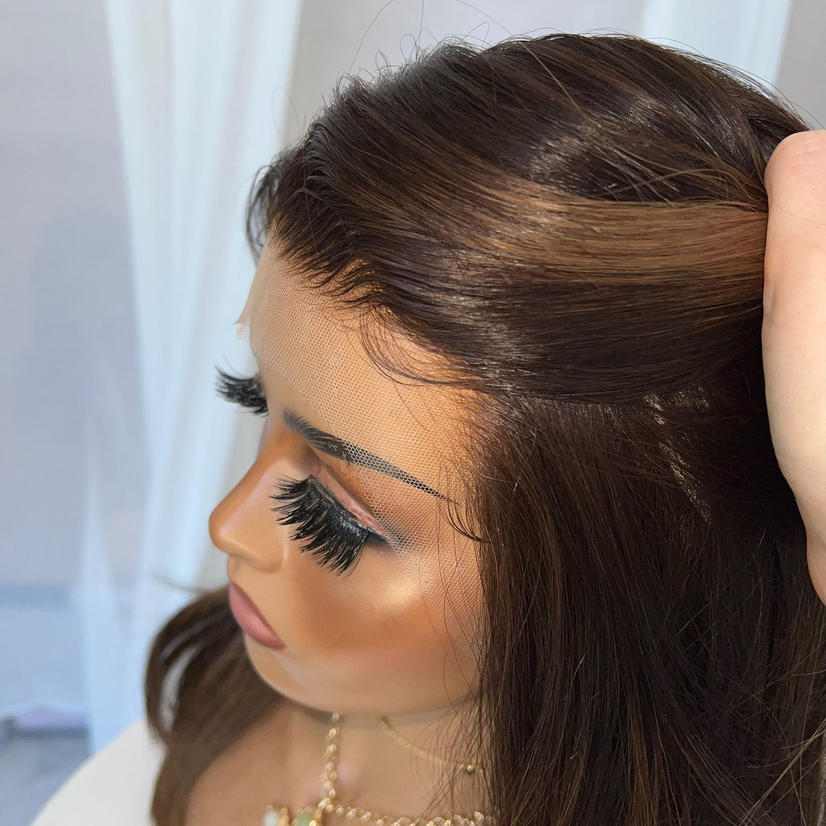 ADRIANA | HD FULL LACE STRETCH CAP | M-L