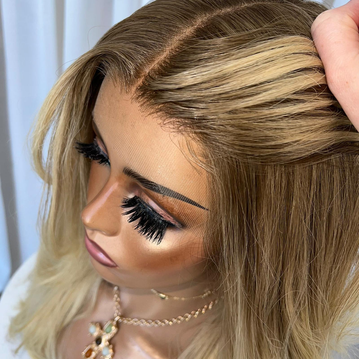 CARDI BLONDE | HD FULL LACE STRETCH CAP | S-M