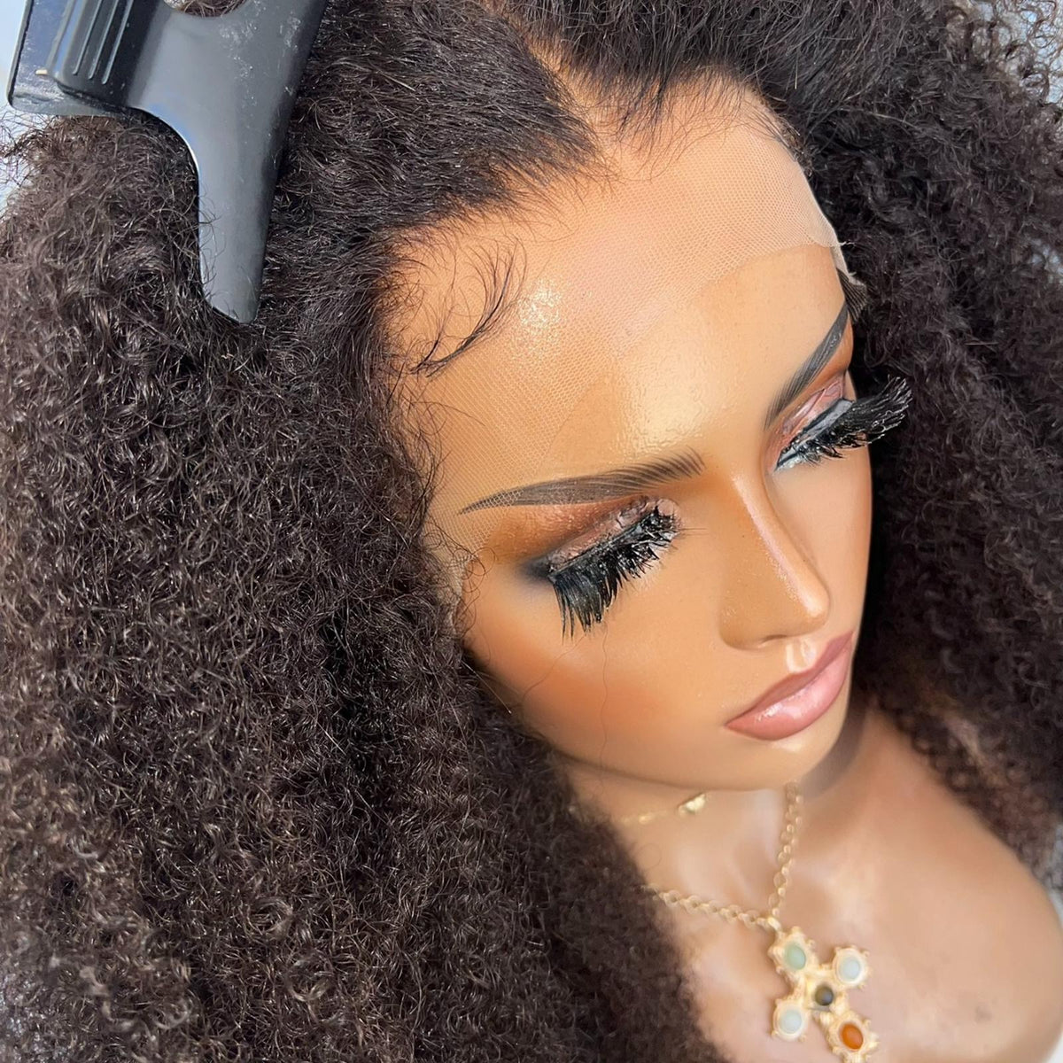 KYLIE KINKY CURL | HD FULL LACE STRETCH CAP | XS-S | MADE TO ORDER