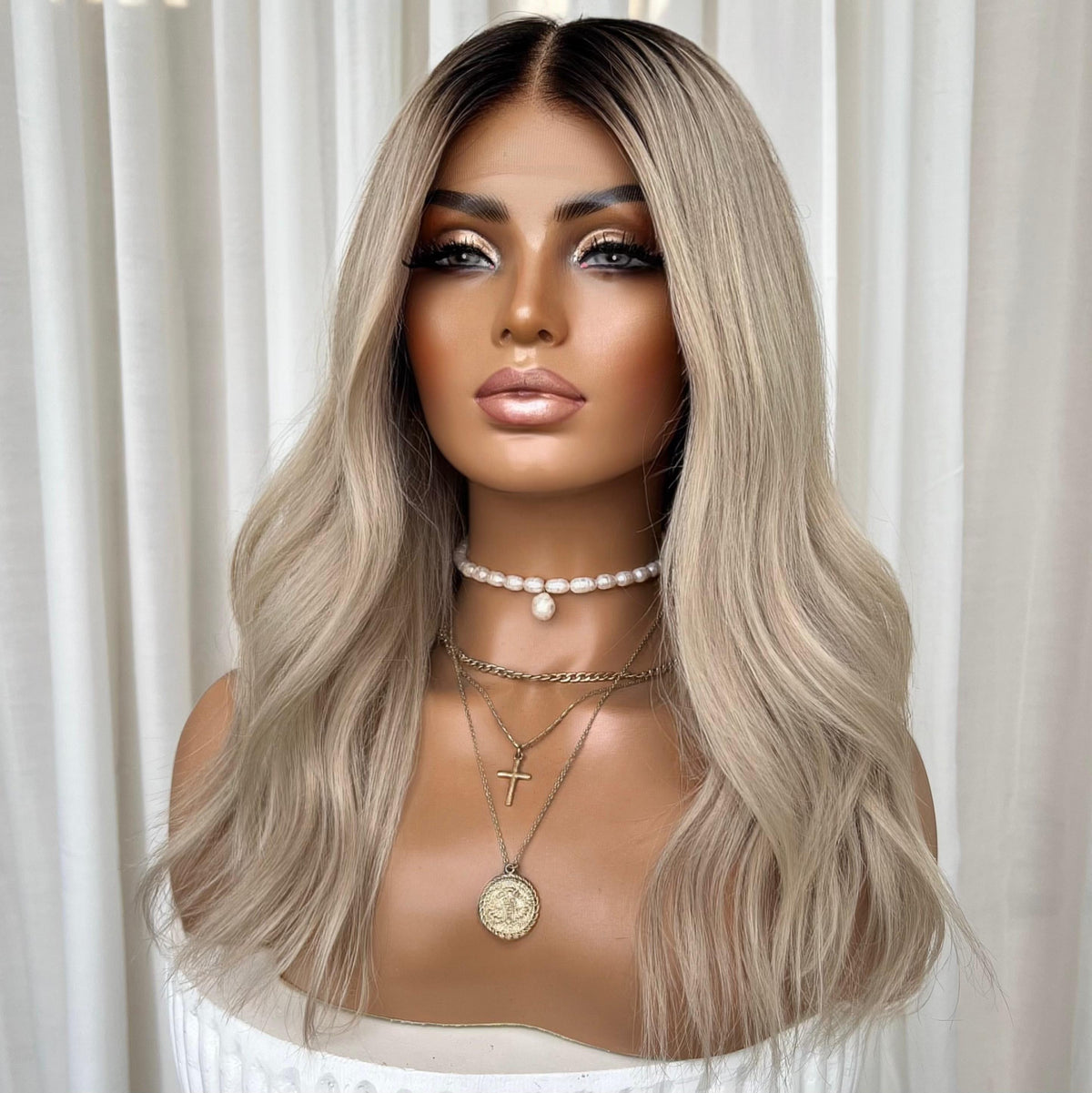 YEEZY PLATINUM | HD FULL LACE STRETCH CAP | S-M